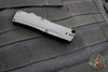 Benchmade OM OTF Knife- Single Edge- Black Handle- Black Plain Edge Blade 4850BK