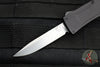 Benchmade OM OTF Knife- Single Edge- Black Handle- Stonewash Plain Edge Blade 4850