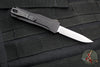 Benchmade OM OTF Knife- Single Edge- Black Handle- Stonewash Plain Edge Blade 4850