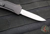 Benchmade OM OTF Knife- Single Edge- Black Handle- Stonewash Plain Edge Blade 4850