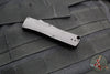 Benchmade OM OTF Knife- Single Edge- Black Handle- Stonewash Plain Edge Blade 4850