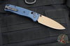 Benchmade Bugout- Drop Point- Crater Blue Handle- Flat Dark Earth Blade 535FE-05