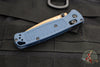 Benchmade Bugout- Drop Point- Crater Blue Handle- Flat Dark Earth Blade 535FE-05