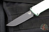 Benchmade Shootout OTF Auto Knife- Tanto Edge- Sea Foam Green Handle- Black DLC Finished Plain Edge 5370BK-03