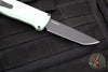 Benchmade Shootout OTF Auto Knife- Tanto Edge- Sea Foam Green Handle- Black DLC Finished Plain Edge 5370BK-03