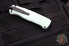 Benchmade Shootout OTF Auto Knife- Tanto Edge- Sea Foam Green Handle- Black DLC Finished Plain Edge 5370BK-03