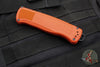 Benchmade Shootout OTF Auto Knife- Tanto Edge- Mesa Red Handle- Black DLC Finished Plain Edge 5370BK-04
