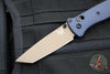 Benchmade Bailout- Tanto Edge- Crater Blue Finished Aluminum Body- Dark Earth Finished Plain Edge 537FE-02