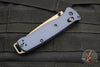 Benchmade Bailout- Tanto Edge- Crater Blue Finished Aluminum Body- Dark Earth Finished Plain Edge 537FE-02