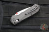 Benchmade Freek- Carbon Fiber Handle- Satin Plain edge Blade- Red Backspacer 560-03