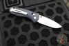 Benchmade Mini Barrage Axis-Assisted Single Edge - Blue Canyon Richlite Handle- Satin Plain Edge 585-03