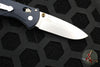 Benchmade Mini Barrage Axis-Assisted Single Edge - Blue Canyon Richlite Handle- Satin Plain Edge 585-03