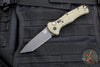 Benchmade Claymore OTS Auto Knife- Tanto Edge- OD Green Body- Grey Plain Edge Blade 9071BK-1