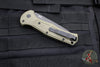 Benchmade Claymore OTS Auto Knife- Tanto Edge- OD Green Body- Grey Plain Edge Blade 9071BK-1
