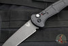Benchmade Claymore OTS Auto Knife- Tanto Edge- Black Body- Grey Plain Edge Blade 9071BK