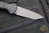 Benchmade Claymore OTS Auto Knife- Tanto Edge- Black Body- Grey Plain Edge Blade 9071BK