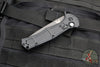Benchmade Claymore OTS Auto Knife- Tanto Edge- Black Body- Grey Plain Edge Blade 9071BK