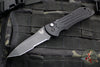 Benchmade Auto Stryker- Tanto Edge- Black Handle- Black Part Serrated Blade 9101SBK