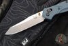 Benchmade Osbourne Axis Lock Folder- Reverse Tanto- Blue Denim Micarta Handle- Stonewash Blade 940-04