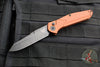 Benchmade Osbourne- AUTO OTS- Reverse Tanto- Burnt Copper Aluminum Handle- Black Stonewashed Plain Edge Blade 9400BK-03