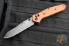 Benchmade Osbourne- Folder- Reverse Tanto- Burnt Copper Finished Aluminum Handle- Black Stonewash Finished Magnacut Blade- 940BK-03