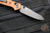Benchmade Mini Osbourne- Manual Folder- Reverse Tanto- Burnt Copper Finished Aluminum Handle- Black Stonewash Blade- Axis lock 945BK-03