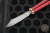 Benchmade Necron Butterfly Balisong- Ruby Red G-10 Handles- Black DLC Scimitar Edge 99BK-1