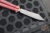 Benchmade Necron Butterfly Balisong- Ruby Red G-10 Handles- Black DLC Scimitar Edge 99BK-1