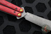 Benchmade Necron Butterfly Balisong- Ruby Red G-10 Handles- Black DLC Scimitar Edge 99BK-1