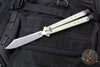 Benchmade Necron Butterfly Balisong- Jade G-10 Handles- Stonewash Scimitar Edge 99