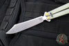 Benchmade Necron Butterfly Balisong- Jade G-10 Handles- Stonewash Scimitar Edge 99
