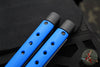 Benchmade Necron Butterfly Balisong- Trainer- Blue G-10 Handles- Stonewash Scimitar Edge Trainer 99T