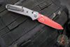 Benchmade Mini Osbourne- Reverse Tanto- Gray G-10 Handle Scale With Red Liner- Red S90V Blade 945RD-2401