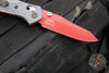 Benchmade Mini Osbourne- Reverse Tanto- Gray G-10 Handle Scale With Red Liner- Red S90V Blade 945RD-2401