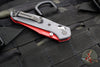 Benchmade Mini Osbourne- Reverse Tanto- Gray G-10 Handle Scale With Red Liner- Red S90V Blade 945RD-2401