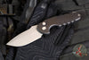 Blackside Customs Bad Idea- OTS Auto Knife- Black Textured Handle- Magnacut Gray Matter Finished Blade BSC-BA-BLKA-GM