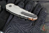 Blackside Customs Bad Idea- OTS Auto Knife- Titanium Handle- Magnacut Matte Stonewash Blade- Copper Backspacer BSC-BA-TI-SW-CU