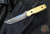 Blackside Customs Kimura Fixed Blade - Beskar Blade Finish- Brass Scales BSC-K1-BESKAR-BRASS
