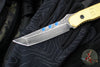 Blackside Customs Kimura Fixed Blade - Beskar Blade Finish- Brass Scales BSC-K1-BESKAR-BRASS