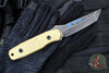 Blackside Customs Kimura Fixed Blade - Beskar Blade Finish- Brass Scales BSC-K1-BESKAR-BRASS