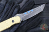Blackside Customs Kimura Fixed Blade - Beskar Blade Finish- Brass Scales BSC-K1-BESKAR-BRASS