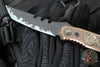 Blackside Customs Kimura Fixed Blade -One Off- Sumi Finish- Custom Copper Starlingear Gunner Scales BSC-K1-STAR1-SUMI