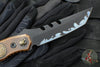 Blackside Customs Kimura Fixed Blade -One Off- Sumi Finish- Custom Copper Starlingear Gunner Scales BSC-K1-STAR1-SUMI