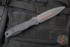 Blackside Customs Phase 7 SDM- Double Edge Dagger - Black Contoured Handle Scales- Red Line Finished Blade BSC-P7SDM-BLKAL-REDLINE