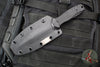 Blackside Customs Phase 7 SDM- Double Edge Dagger - Black Contoured Handle Scales- Red Line Finished Blade BSC-P7SDM-BLKAL-REDLINE