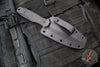 Blackside Customs Phase 7 SDM- Double Edge Dagger - Black Contoured Handle Scales- Red Line Finished Blade BSC-P7SDM-BLKAL-REDLINE