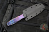 Blackside Customs Phase 7 SDM- Double Edge Dagger - MokuTi Scales- Hand Ground Magnacut Black DLC Blade BSC-P7SDM-MOKUTI-DLC