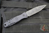 Blackside Customs Phase 7- Double Edge Dagger - Black Aluminum Scales- Skull Camo Finished PBS27 Steel Blade BSC-P7-BLKAL-SKULL