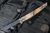 Blackside Customs Tokyo Drifter Fixed Blade Wakizashi- Woodland Orange Camo Finish- Black Aluminum Scales- Black HW BSC-TD-WOODOR-BLKA