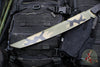Blackside Customs Tokyo Drifter Fixed Blade Wakizashi- Woodland Topo Camo Blade Finish- Black G-10 Scales- Black HW BSC-TD-WOODTOPO-BLKG10